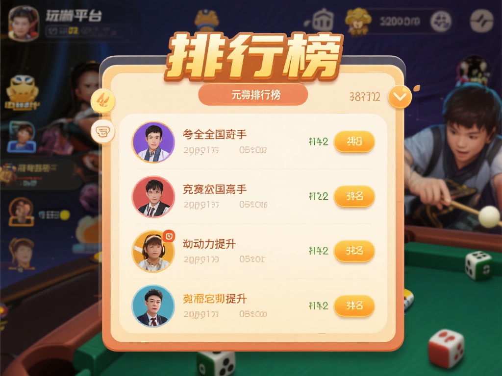 此外，平台还设有排行榜功能，玩家可以随时查看自己的